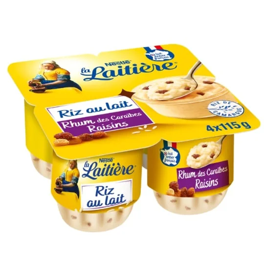 Riz au lait rhum raisins
