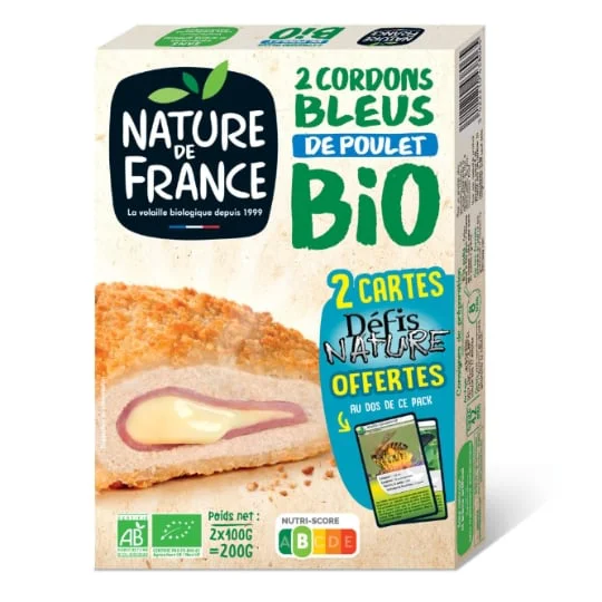 Cordons bleus bio de volaille