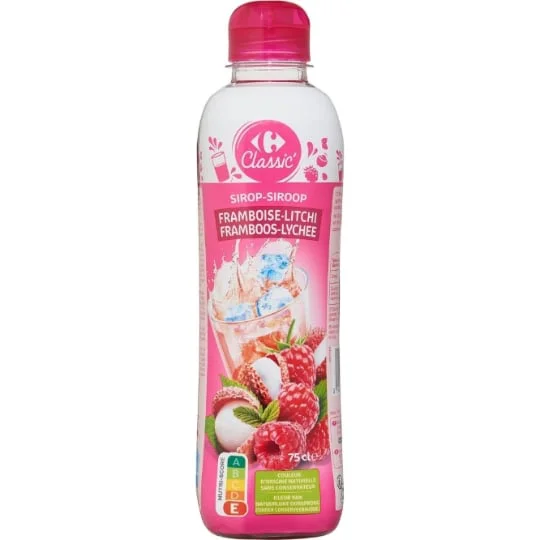 Sirop framboise litchi