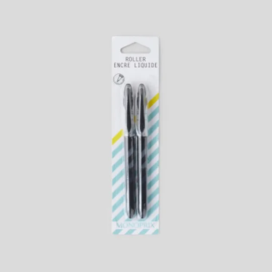Stylo Roller Encre Liquide Noir
