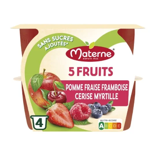 Compotes 5 fruits rouges