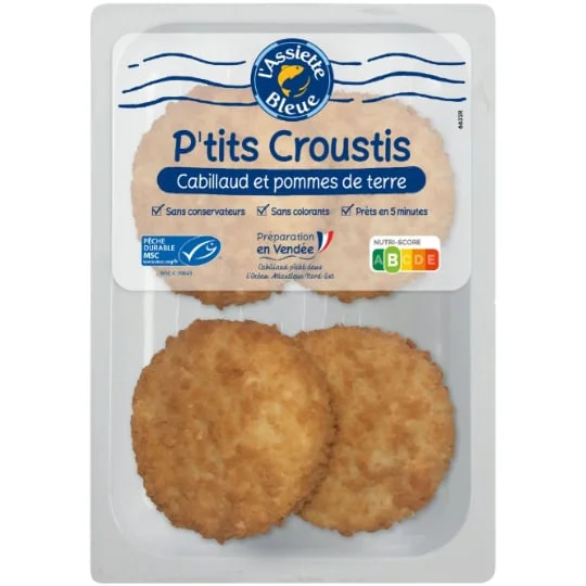 P'tits Croustis Cabillaud et Pommes de terre