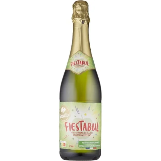 Jus de pomme gazéifié