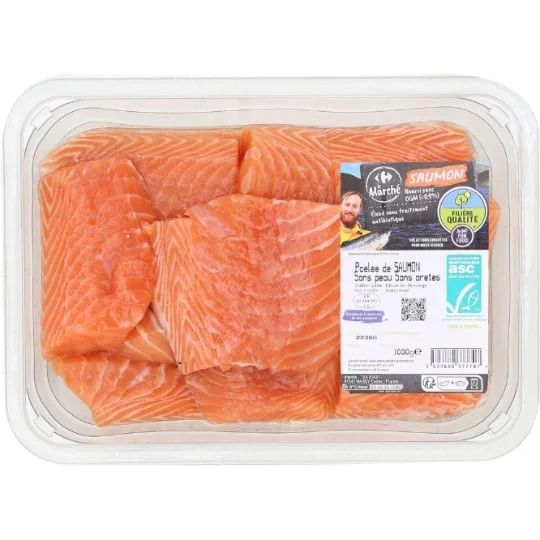 Poêlée de saumon sans peau s/arêtes