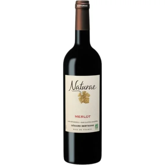 Vin Rouge Languedoc Roussillon IGP Pays d'Oc Naturae Merlot "Sans Sulfites Ajoutés" Bio