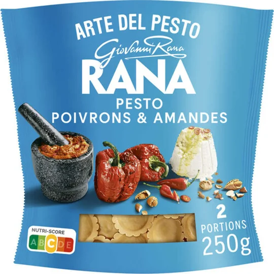 Pâtes Fraiches Girasoli Pesto Poivrons rouges et Amandes