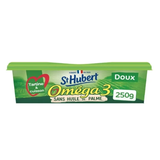 Margarine Doux Sans Huile de Palme 100% Végétal Oméga 3