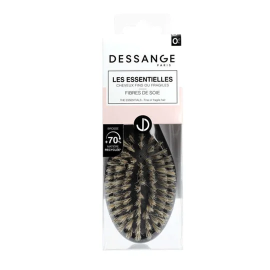Brosse Ovale matière recyclée cheveux fins Sanglier Petit Modèle