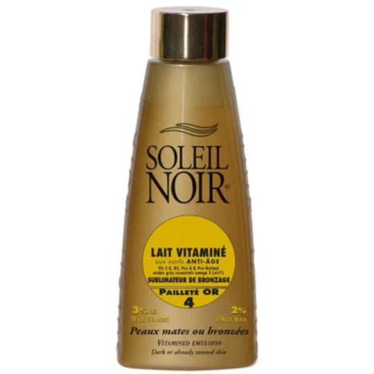 Lait Corps Après Soleil Vitaminé 4 Pailleté Or