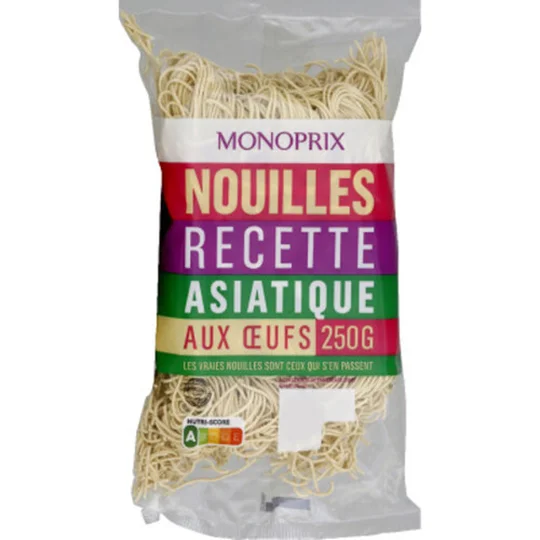 Nouilles recette asiatique aux oeufs