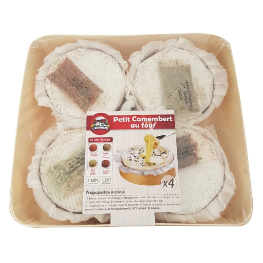 Fromage camembert au four et ses épices