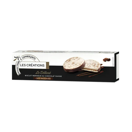 Le Délicat biscuit meringué chocolat suisse café Macchiato