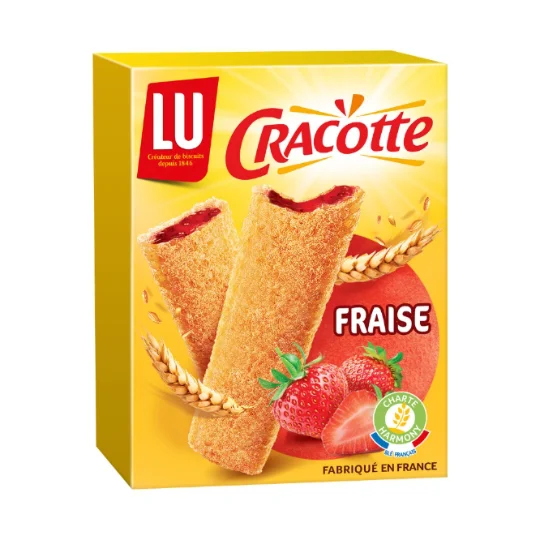 Biscottes fourrées à la fraise