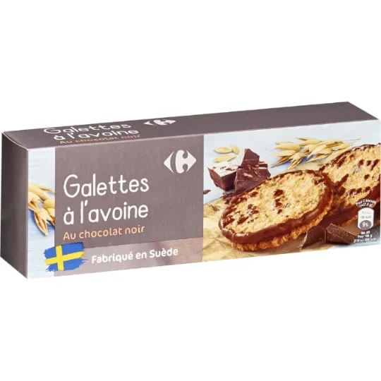 Galettes à l'avoine au chocolat noir