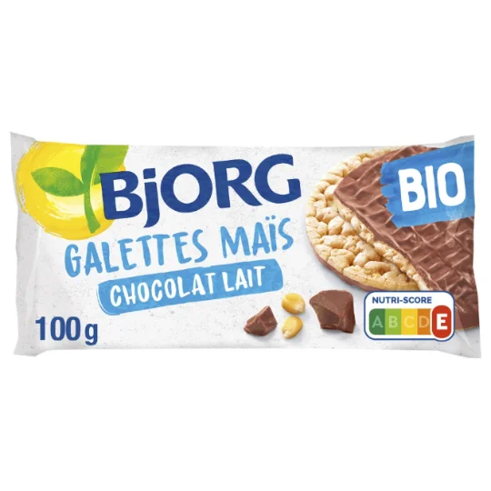 Galettes maïs chocolat au lait bio