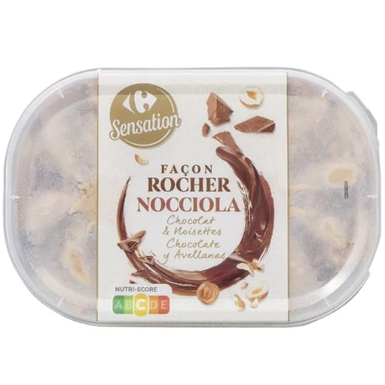 Glace façon Rocher chocolat & noisettes