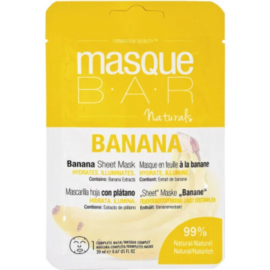Bar Naturals Masque en Feuille à la Banane x1