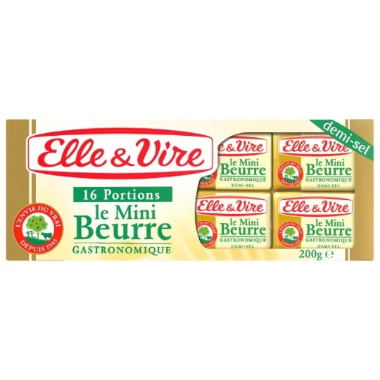 Mini beurre gastronomique demi-sel