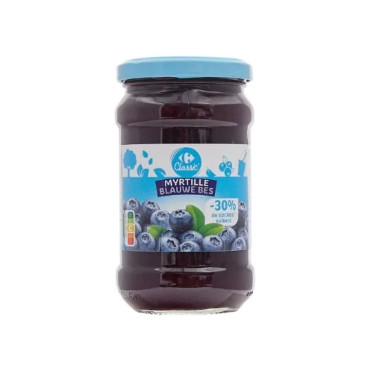 Confiture myrtille allégée en sucres