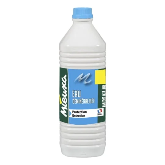 Eau déminéralisée protection, entretien