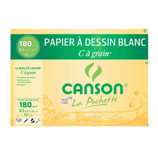 Pochette dessin A 10 feuilles dessin blanc
