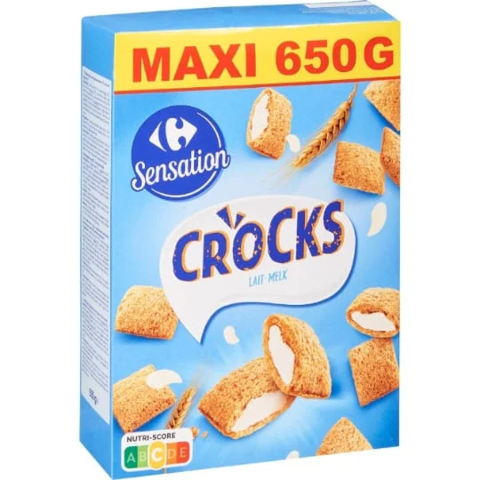 Céréales fourrées lait