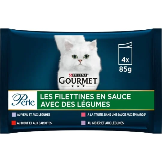 Pâtée pour chat légumes mini filets