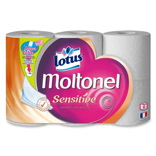 Papier toilette Moltonel sensitive