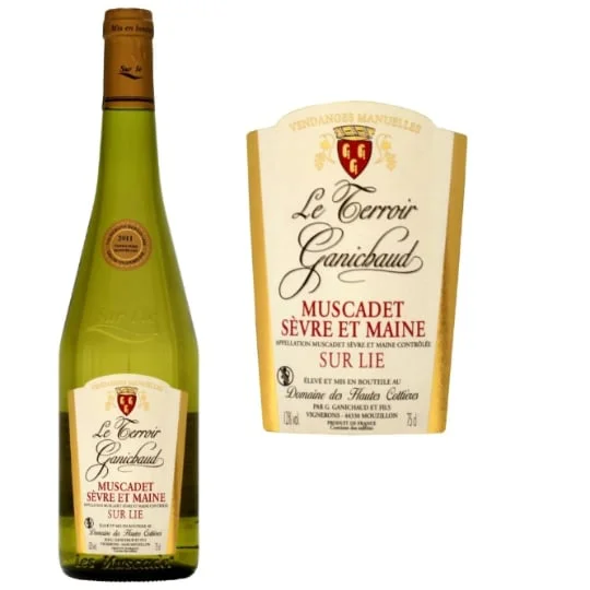 Vin blanc Muscadet Sèvre et Maine sur Lie