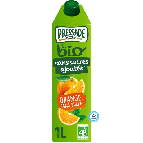 Nectar orange sans sucres ajoutés BIO