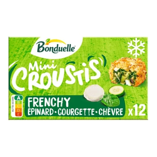 Mini crousty frenchy epinard courgette chèvre