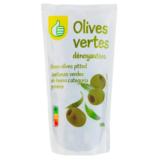 Olives vertes dénoyautées