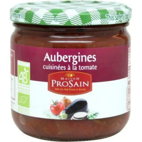 Aubergines Cuisinées À La Tomates Bio