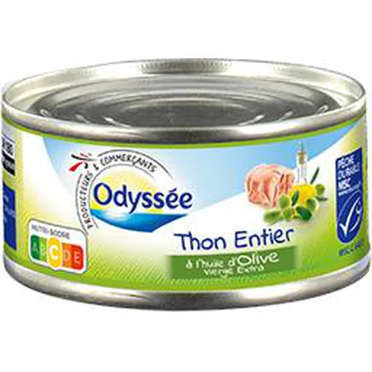 Thon entier à l'huile d'olive vierge extra