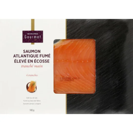 Saumon Atlantique Fumé x4 Tranches