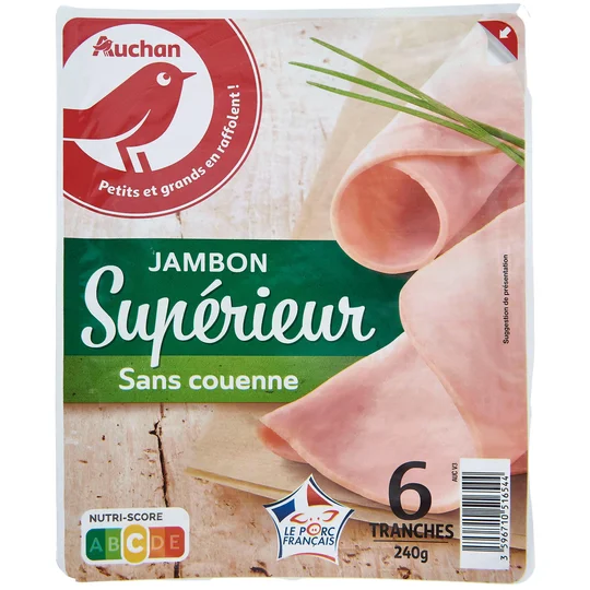 Jambon supérieur sans couenne