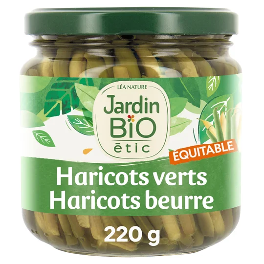 Haricots verts et beurre bio Extra fins