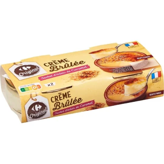 Dessert crème brûlée