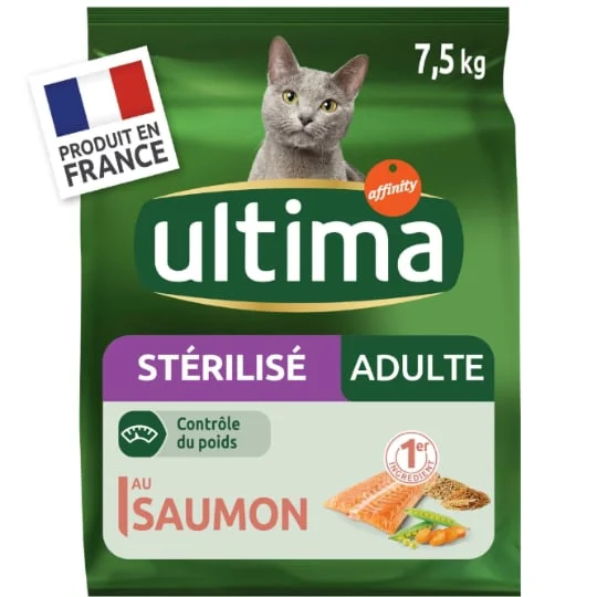 Croquettes pour chat stérilisés au saumon