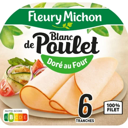 Blanc de poulet doré au four