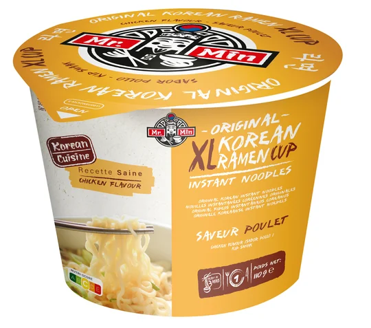 Cup nouilles XL instantanées coréennes saveur poulet