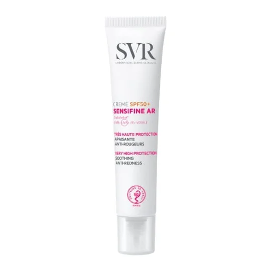 Crème Solaire Apaisant Etanti-Tougeurs Très Haute Protection 50+ Peaux Sensibles À Tendances Couperosique Sensifine Ar