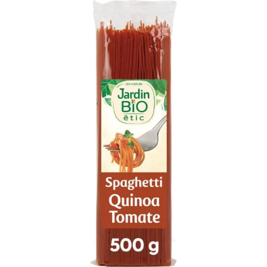 Pâtes spaghetti colorées quinoa tomate Bio