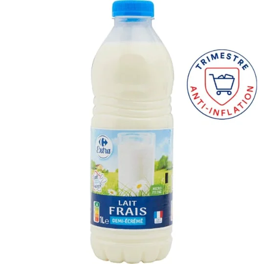 Lait frais demi-écrémé