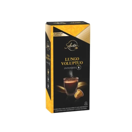 Café capsules Compatibles Nespresso lungo équilibré intensité 6