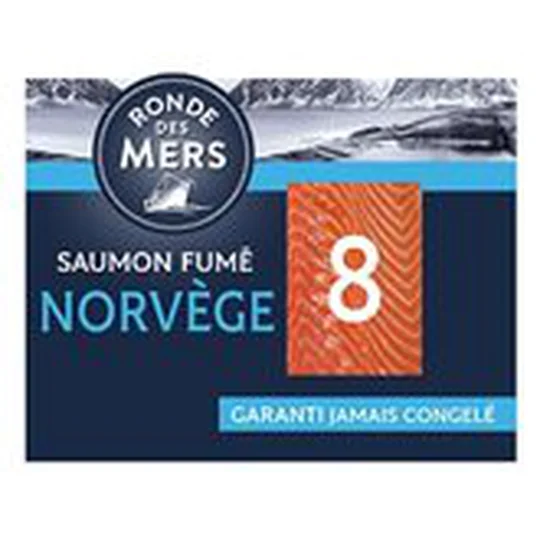 Saumon fumé Rondes des Mers Norvège 8 tr - ASC