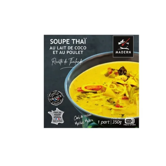 Soupe Thaï au lait de coco et poulet