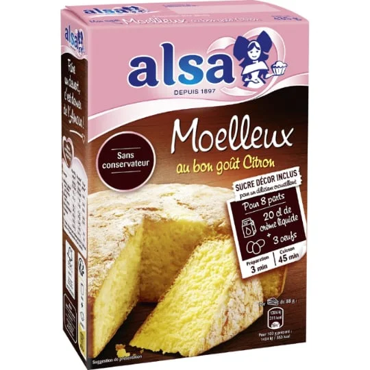 Préparation gâteau Moelleux citron