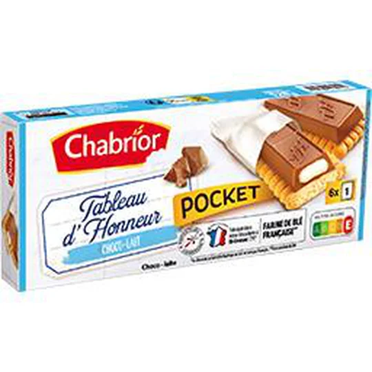 Biscuits Tableau d'Honneur Pocket choco-lait
