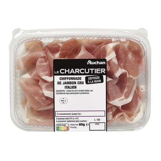 Chiffonnade de jambon cru Italien